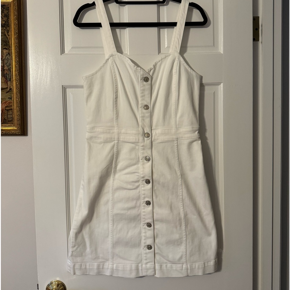 7 For All Mankind White Jean Dress Size Large